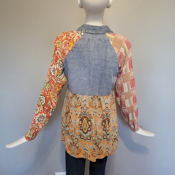 Artisan De Luxe Mixed Print Blouse, VGUC, Size S - Picture 4 of 12